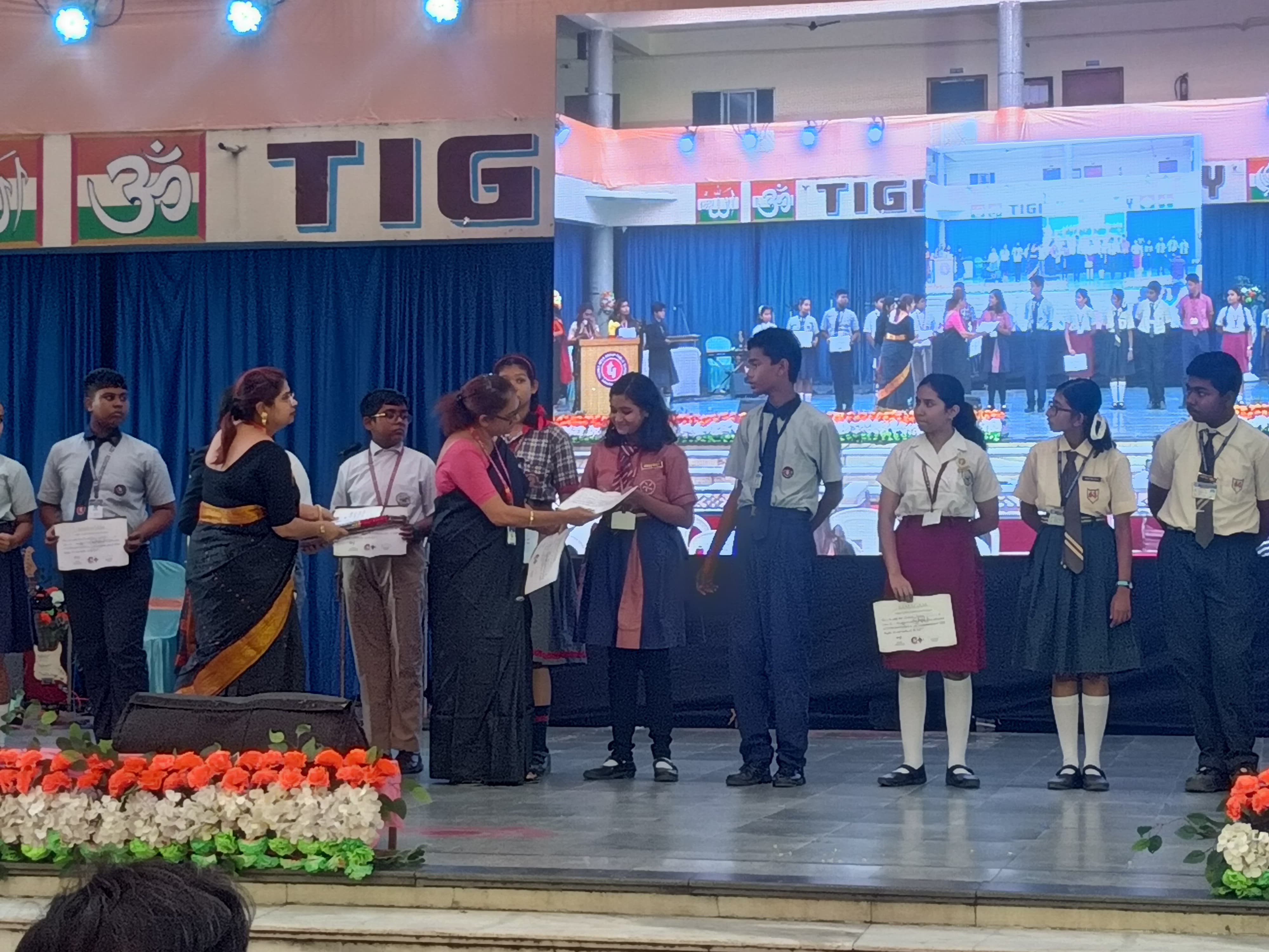 Quiz competition at TIGPS Hooghly